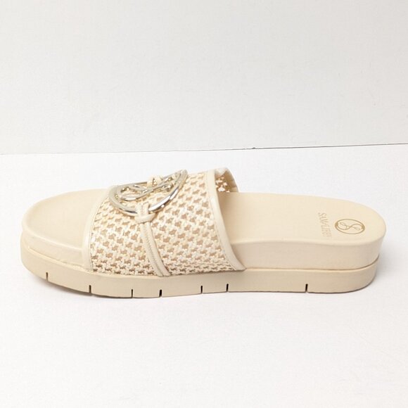 Sam and Libby Asher Platform Sandals, Vanilla, Women's 9.5 - Picture 4 of 7